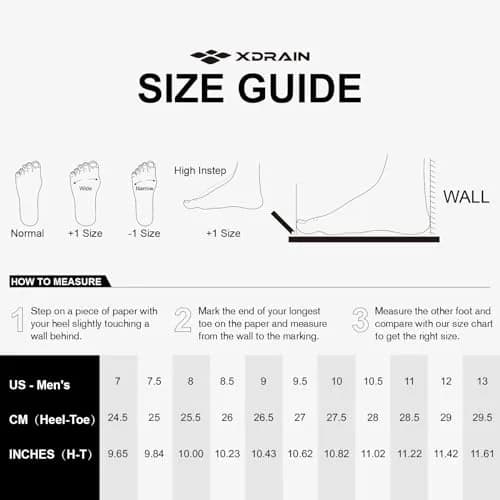 ALEADER Stylish Aqua Water Shoes Men, All Black Size 10 (25.4cm / 10 US) | Quick-Dry Xdrain Water Sneakers for Beach & Pool thumbnail 6