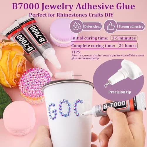 TINKRSTUFF 10,000pcs 2mm Resin Jelly Rhinestones Dark Blue AB | Bedazzling DIY Craft Gems thumbnail 5
