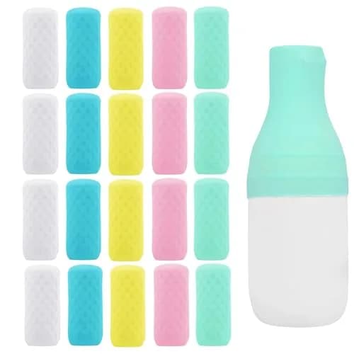 FOROUME 20 Pack Silicone Bottle Covers Leak Proof Travel Essentials Unisex thumbnail 1