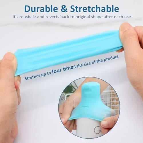 FOROUME 20 Pack Silicone Bottle Covers Leak Proof Travel Essentials Unisex thumbnail 6