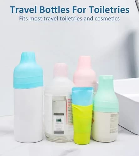 FOROUME 20 Pack Silicone Bottle Covers Leak Proof Travel Essentials Unisex thumbnail 3