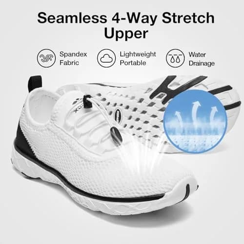 ALEADER Water Shoes Size 9 | Quick-Dry Aqua Sneakers for Men with Water-Friendly Features thumbnail 2
