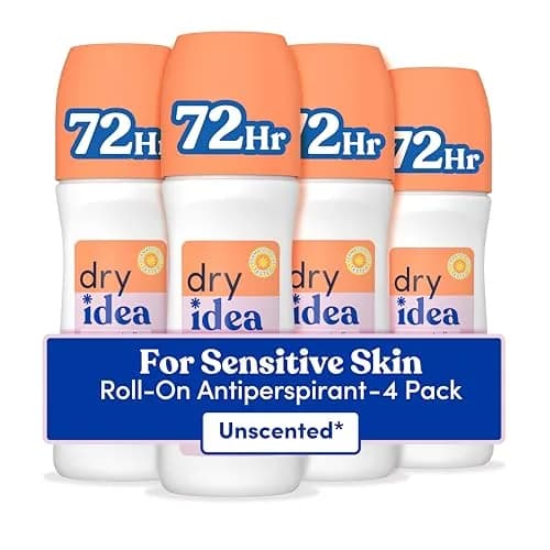 Dry Idea Unscented Roll-On Deodorant & Antiperspirant for Women 13 Fl Oz (384ml) | Hypoallergenic for Sensitive Skin, 72Hr Odor Control thumbnail 1