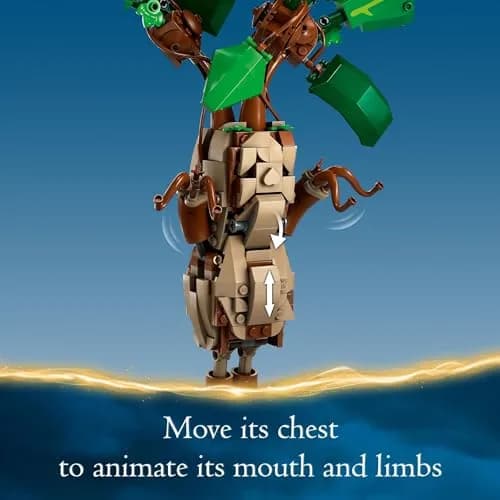 LEGO Harry Potter Mandrake Figure & Pot Plant Toy 579 Pieces | Educational STEM Toy for Kids 10+ thumbnail 6
