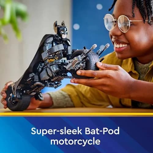 LEGO DC Batman Construction Figure & The Bat-Pod Bike 713 pcs | Ages 12+ Superhero Building Toy thumbnail 4