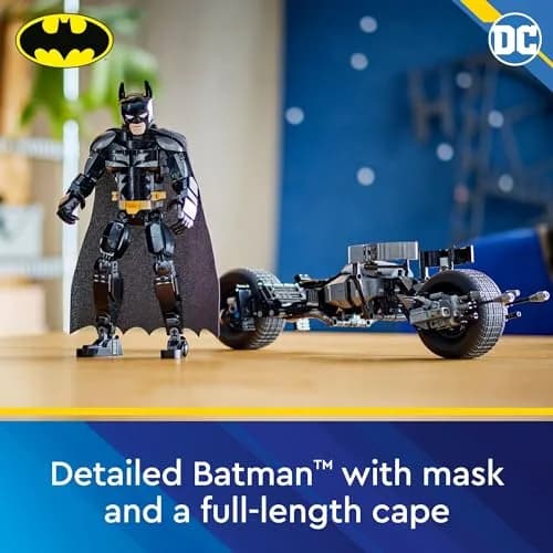 LEGO DC Batman Construction Figure & The Bat-Pod Bike 713 pcs | Ages 12+ Superhero Building Toy thumbnail 2