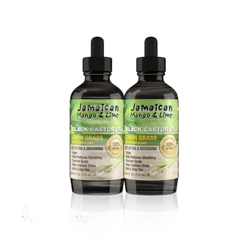 Jamaican Mango & Lime Black Castor Oil Lemon Grass 4 fl oz | Strength & Shine for Natural Hair thumbnail 1