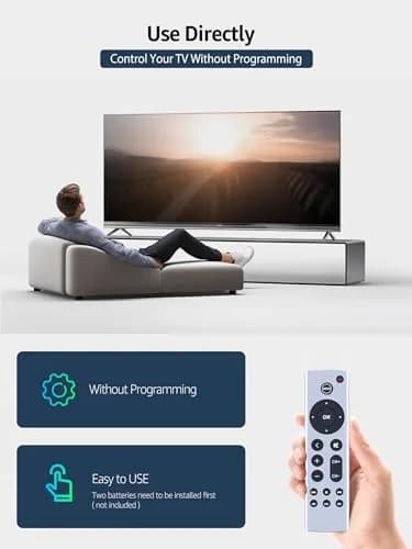 PZL Universal Replacement Remote Control for Apple TV 4K/HD (White) | Infrared Control, No Setup Required thumbnail 4
