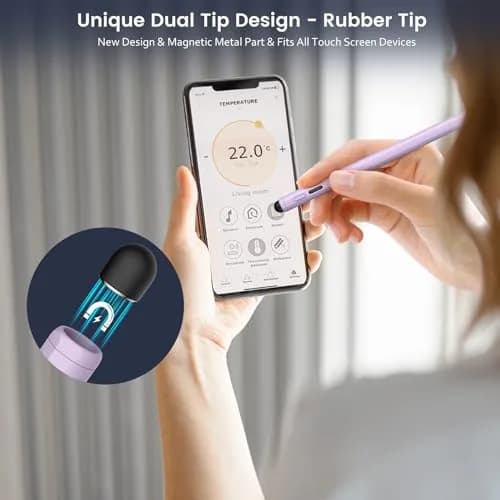 STYLUSHOME Active Stylus Pen for iPad, 165mm (6.5in) with 13-Min Fast Charge & Tilt Sensitivity | Precision Fine Tip & Rubber Tip thumbnail 4