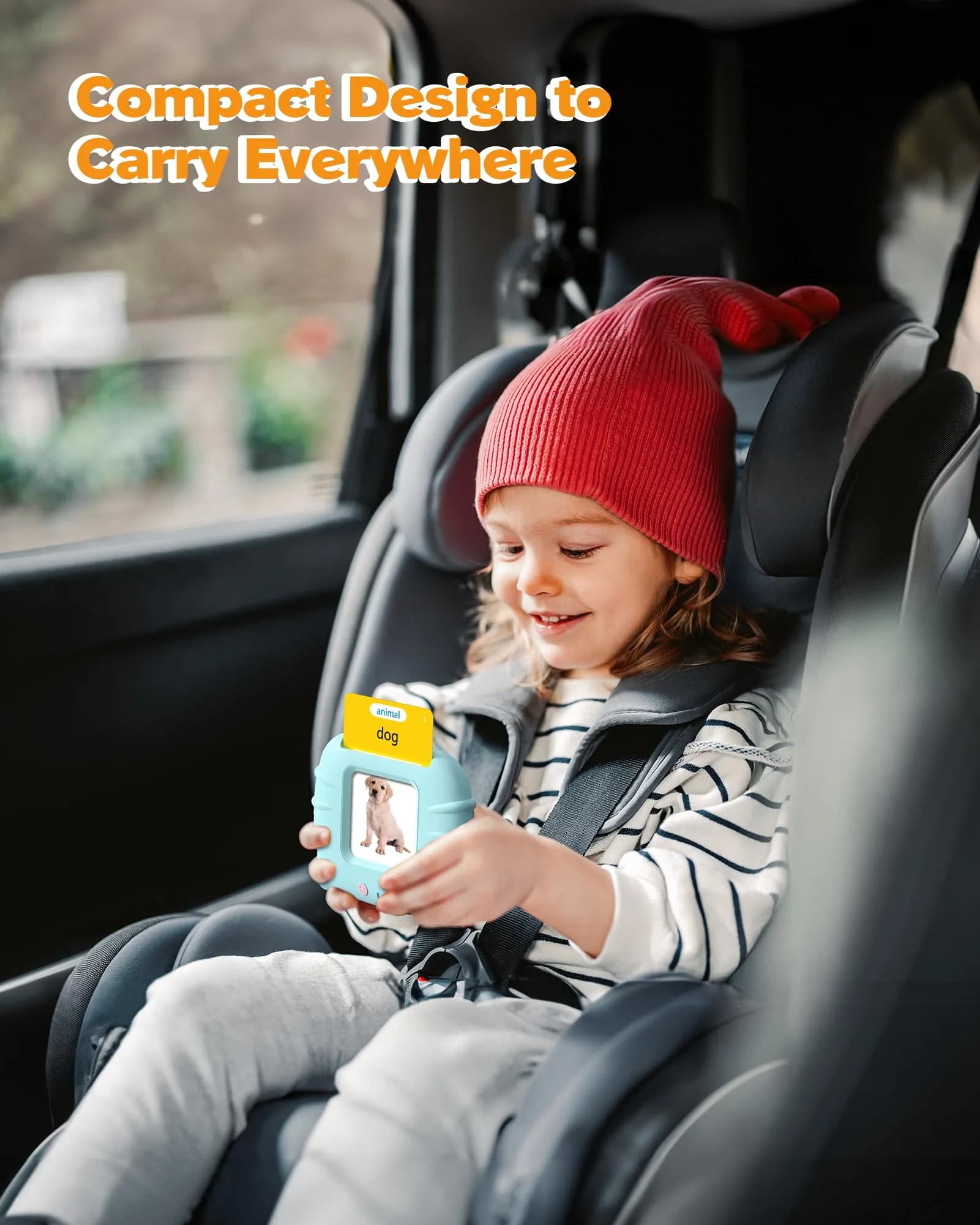 Airbition Talking Flash Cards for Toddlers Ages 1-5, 224 Words English Blue | Montessori Learning Toy - view 5