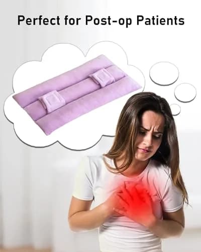 BELINOUS Pink Seat Belt Pillows for Post Mastectomy Surgery | Soft & Comfortable, Lasting Recovery Support thumbnail 4