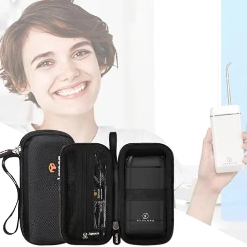 Aproca Black Carrying Case for SYNHOPE Water Flosser Oral Irrigator, 17.1cm (6.7in) | Hard EVA Protection thumbnail 4