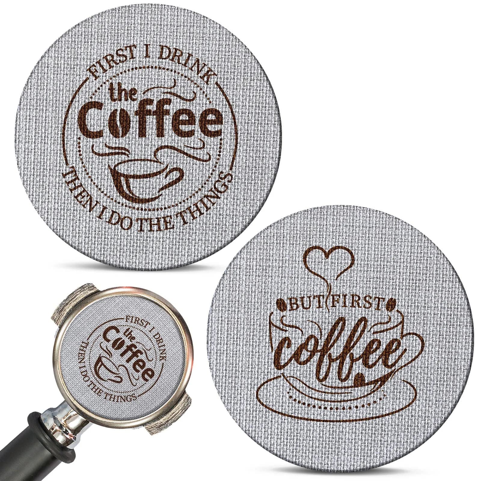 Yaomiao 58.5mm Espresso Puck Screen 1.7mm Thickness 150μm Mesh | 2-Pack Stainless Steel Reusable Coffee Filter — 58.5 x 1.7 x 0.15 mm