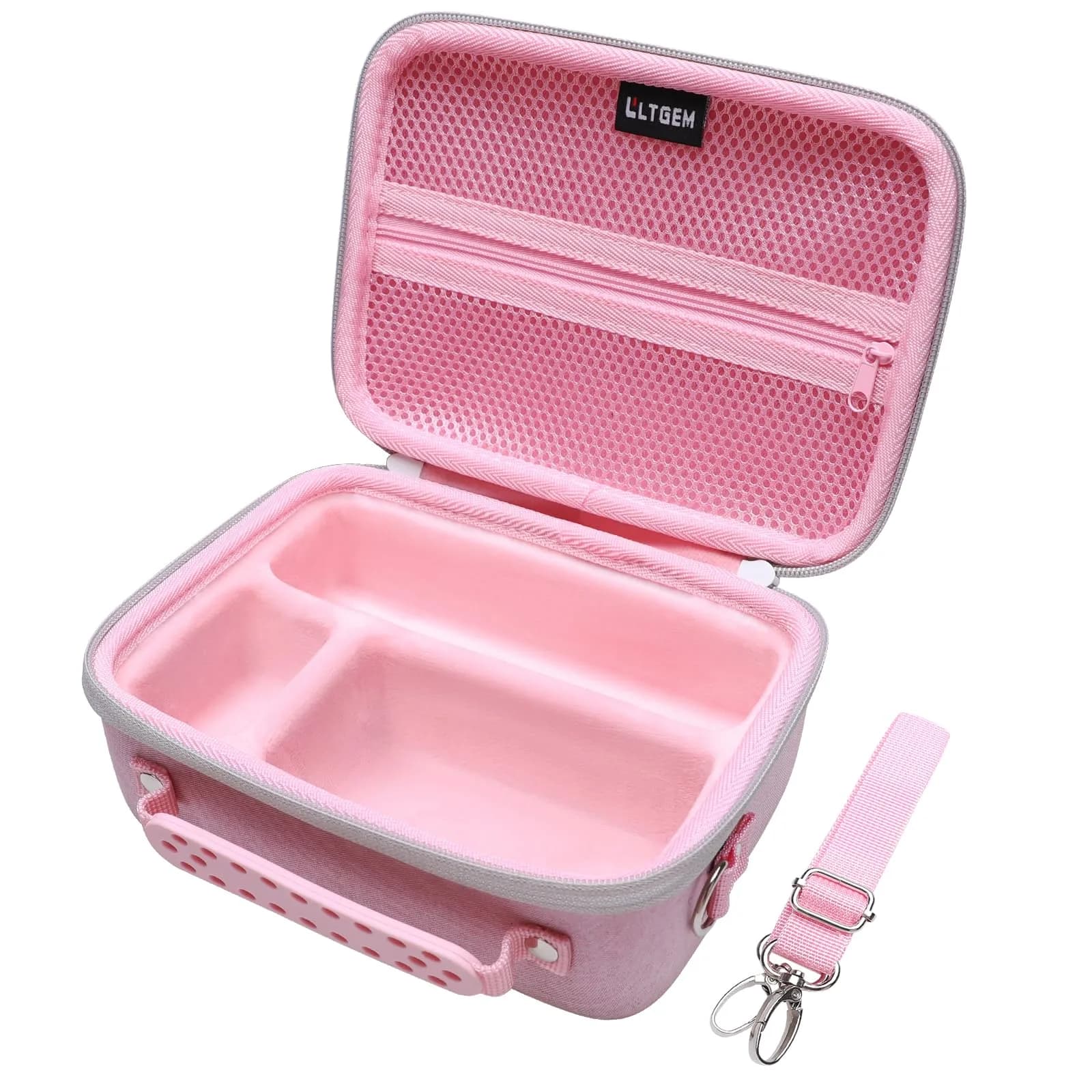 LTGEM Camera Case for Sony ZV-E10/ZV-1F/ZV-1/ZV-1 II, Pink, 20cm (8") L x 15cm (6") W x 10cm (4.1") H | Fits Tripod & Mic - main product image