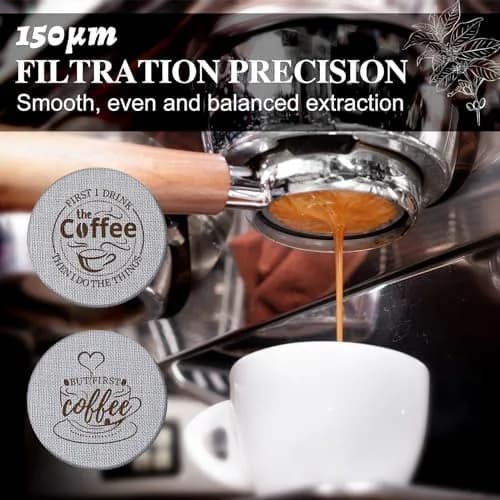 Yaomiao 51mm Espresso Puck Screen 2-Pack | 1.7mm Thickness, 150μm Mesh, Stainless Steel thumbnail 5