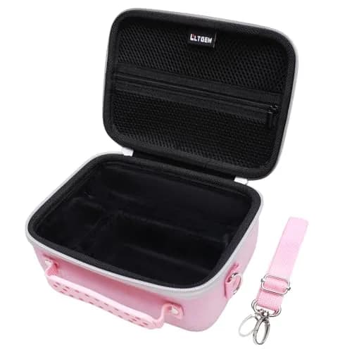 LTGEM Pink+Black Camera Case for Sony Alpha ZV-E10 / ZV-1F / ZV-1 / ZV-1 II Vlog Camera with Shoulder Strap, Fits Accessory Kit, 20cm (8") L – 15cm (6") W – 10cm (4.1") H thumbnail 4