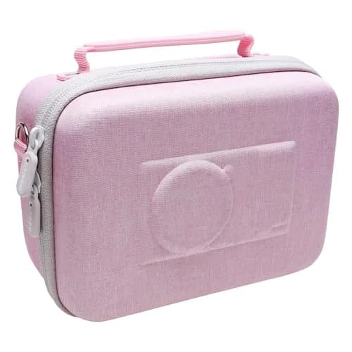 LTGEM Pink+Black Camera Case for Sony Alpha ZV-E10 / ZV-1F / ZV-1 / ZV-1 II Vlog Camera with Shoulder Strap, Fits Accessory Kit, 20cm (8") L – 15cm (6") W – 10cm (4.1") H thumbnail 5