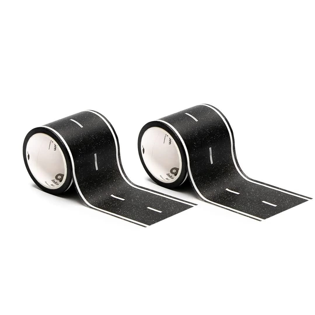 PlayTape Road Tape for Toy Cars 2-Pack | No Residue, 30 ft x 2 in Asphalt