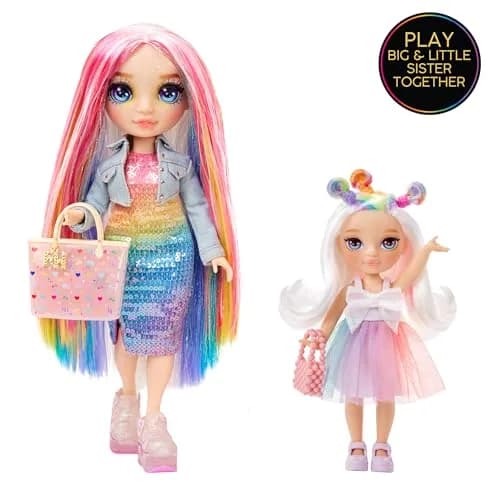 Rainbow High Littles Opal Raine 5.5" Posable Doll with Unicorn & Purse | Girls Toy Gift for Ages 4-12 thumbnail 4