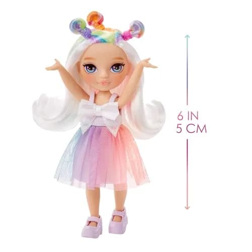 Rainbow High Littles Opal Raine 5.5" Posable Doll with Unicorn & Purse | Girls Toy Gift for Ages 4-12 thumbnail 3
