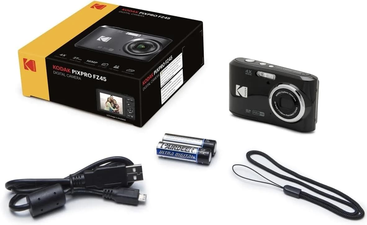 KODAK PIXPRO FZ45 Digital Camera 16MP 4x Optical Zoom 27mm Wide Angle 1080p HD Video 32GB Card Bundle | Beginner-Friendly Point-and-Shoot - view 8