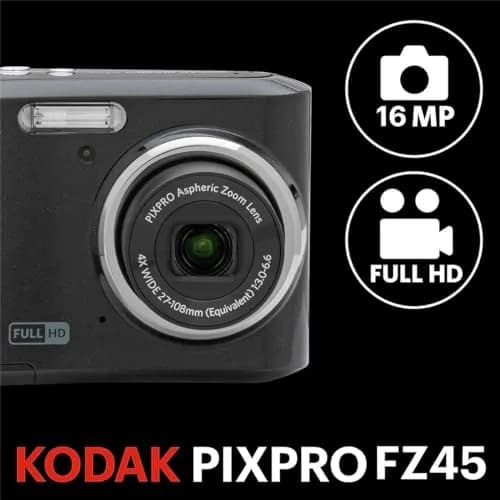 KODAK PIXPRO FZ45 Digital Camera 16MP 4x Optical Zoom 27mm Wide Angle 1080p HD Video 32GB Card Bundle | Beginner-Friendly Point-and-Shoot thumbnail 2