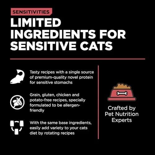 Go! Solutions Sensitivities Limited Ingredient Salmon Dry Cat Food, 12 lb | Grain-Free & Sensitive Stomach Support thumbnail 5