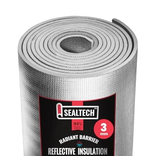 SEALTECH Reflective Insulation Roll 36" X 20' | Premium Foam Core Radiant Barrier for Energy Conservation thumbnail 1