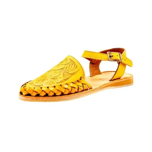 Sbicca Women's Acapulco Sandal, Mustard - 11 | Handwoven Leather Wedge with EVA thumbnail 1