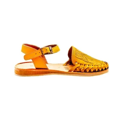 Sbicca Women's Acapulco Sandal, Mustard - 11 | Handwoven Leather Wedge with EVA thumbnail 4