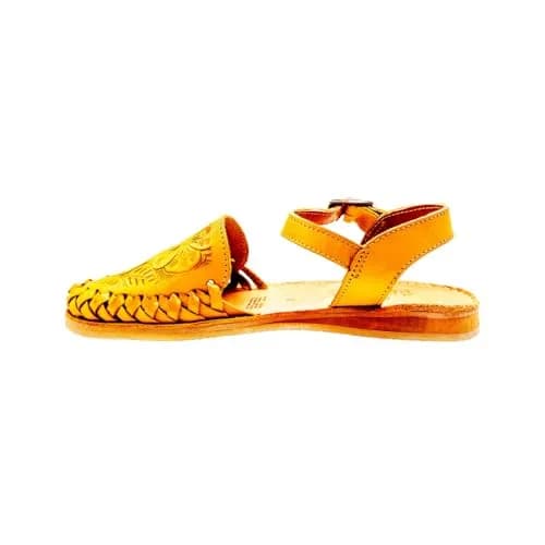 Sbicca Women's Acapulco Sandal, Mustard - 11 | Handwoven Leather Wedge with EVA thumbnail 3