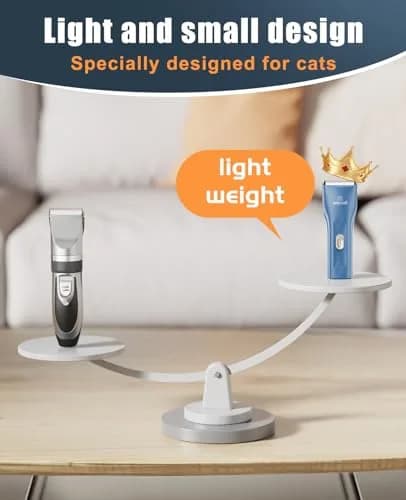 oneisall Pet Clippers for Matted Cat Hair, Quiet Pet Shaver with Storage Bag | 50dB Low Noise, IPX7 Waterproof, USB Rechargeable thumbnail 7