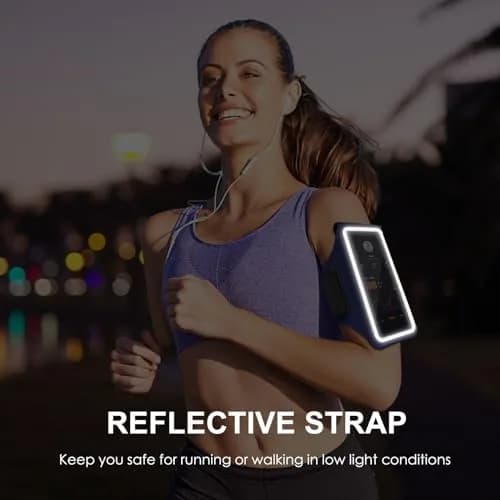 Guzack Running Armband with Key Pockets & Card Slot | Fits Phones Up to 6.9" thumbnail 7