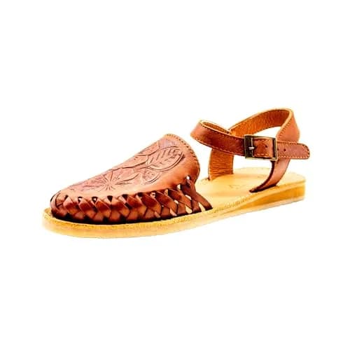 Sbicca Women's Acapulco Sandal, Cognac - 9 | Handwoven Leather Wedge for Casual Comfort thumbnail 1