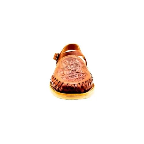 Sbicca Women's Acapulco Sandal, Cognac - 9 | Handwoven Leather Wedge for Casual Comfort thumbnail 4