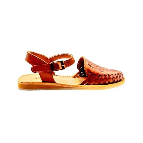 Sbicca Women's Acapulco Sandal, Cognac - 9 | Handwoven Leather Wedge for Casual Comfort thumbnail 3