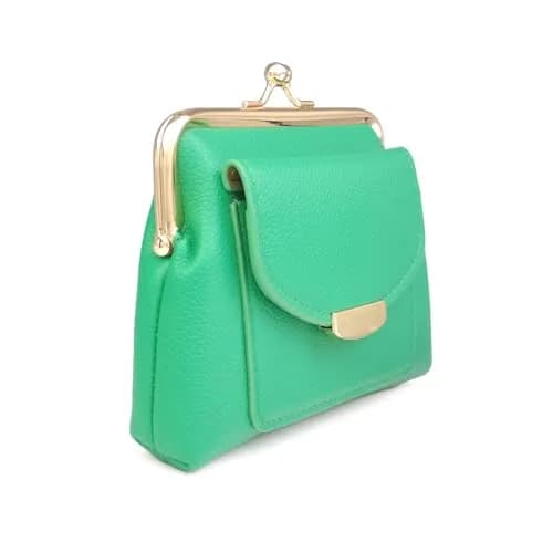 Lavogel Coin Purse with Credit Card Slot Kiss Lock Change Pouch for Women, 15.9cm (6.3") x 13.2cm (5.2") x 3cm (1.2") | Vintage Style for Coins & Cards thumbnail 7