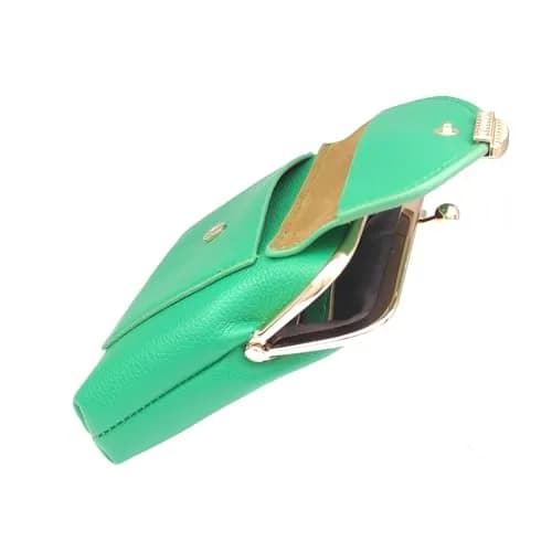 Lavogel Coin Purse with Credit Card Slot Kiss Lock Change Pouch for Women, 15.9cm (6.3") x 13.2cm (5.2") x 3cm (1.2") | Vintage Style for Coins & Cards thumbnail 4