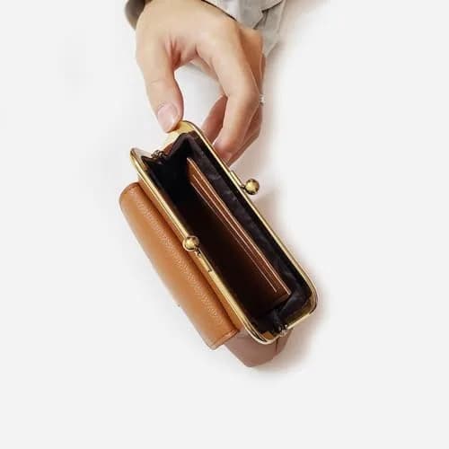 Lavogel Coin Purses with Credit Card Slot Vintage Kiss Lock Change Pouch for Women thumbnail 3
