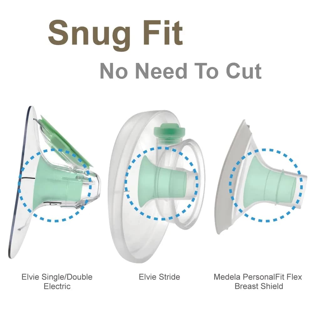 Maymom 14mm Flange Insert for Elvie Stride & Single/Double Electric Cups | Reduces 24mm to 14mm - view 8