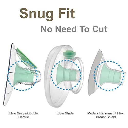 Maymom 14mm Flange Insert for Elvie Stride & Single/Double Electric Cups | Reduces 24mm to 14mm thumbnail 8