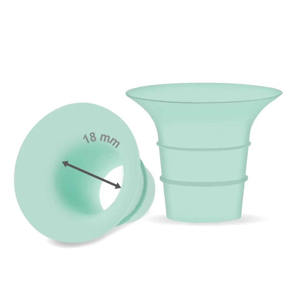 Maymom 18mm Flange Insert for Elvie Stride & Single/Double Electric Cups | Reduces 24mm to 18mm - main product image