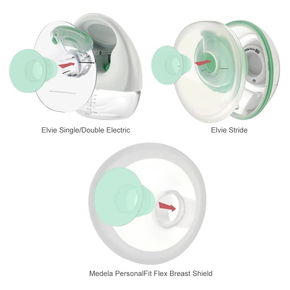 Maymom 18mm Flange Insert for Elvie Stride & Single/Double Electric Cups | Reduces 24mm to 18mm - view 6