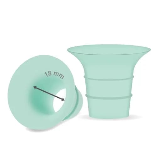Maymom 18mm Flange Insert for Elvie Stride & Single/Double Electric Cups | Reduces 24mm to 18mm thumbnail 1