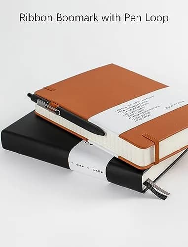 VOLINOTE Thick College Ruled Notebook with 366 Pages | A5 Leather Hardcover for Writing & Office Use thumbnail 4