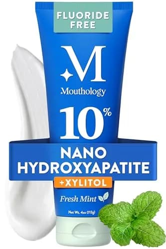 Mouthology 10% Nano Hydroxyapatite Toothpaste Fluoride Free Mint 118ml (4oz) | Enamel Care & Sensitive Teeth thumbnail 1