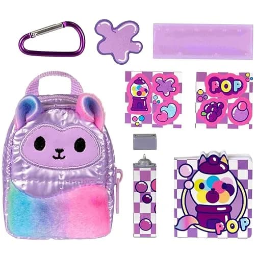 REAL LITTLES Scented Surprise Micro Backpacks 6-Pack | Food Themed with 5 Scented Stationery Surprises Each thumbnail 6