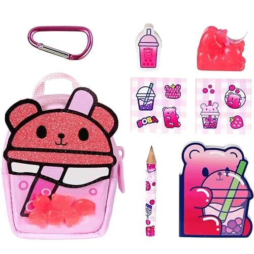 REAL LITTLES Scented Surprise Micro Backpacks 6-Pack | Food Themed with 5 Scented Stationery Surprises Each thumbnail 1