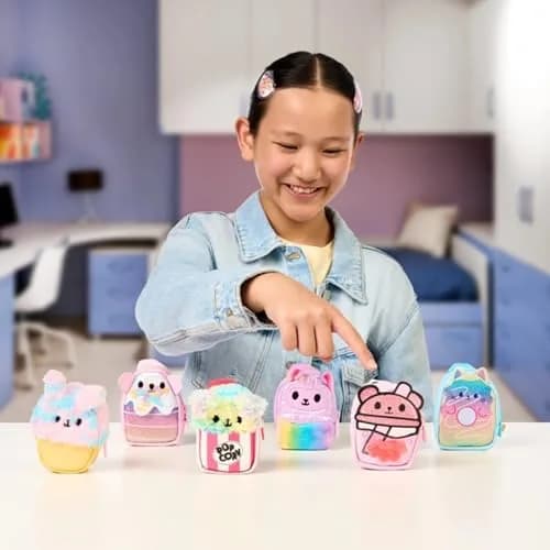 REAL LITTLES Scented Surprise Micro Backpacks 6-Pack | Food Themed with 5 Scented Stationery Surprises Each thumbnail 2