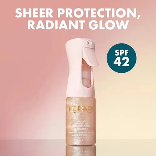 Kopari Rose Gold Sunglaze Sheer Body Mist Sunscreen SPF 42, 156 g (5.5 oz) | Broad Spectrum UVA/UVB Protection thumbnail 2